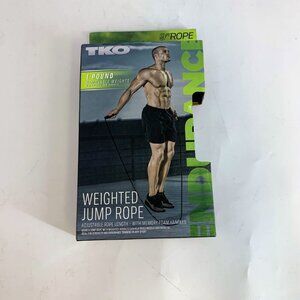 TKO Adults 1 Pound Removable Weight 9 Ft Athletic Jump Rope NIB